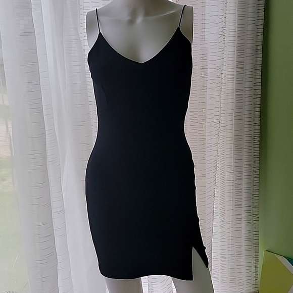 Nasty Gal Little Black Dress Bodycon Stretchy Size 6 - Picture 1 of 5
